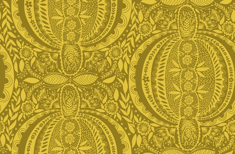 Baumwolle Patchwork - Anna Maria Horner - Love Always - Propagate - Golden